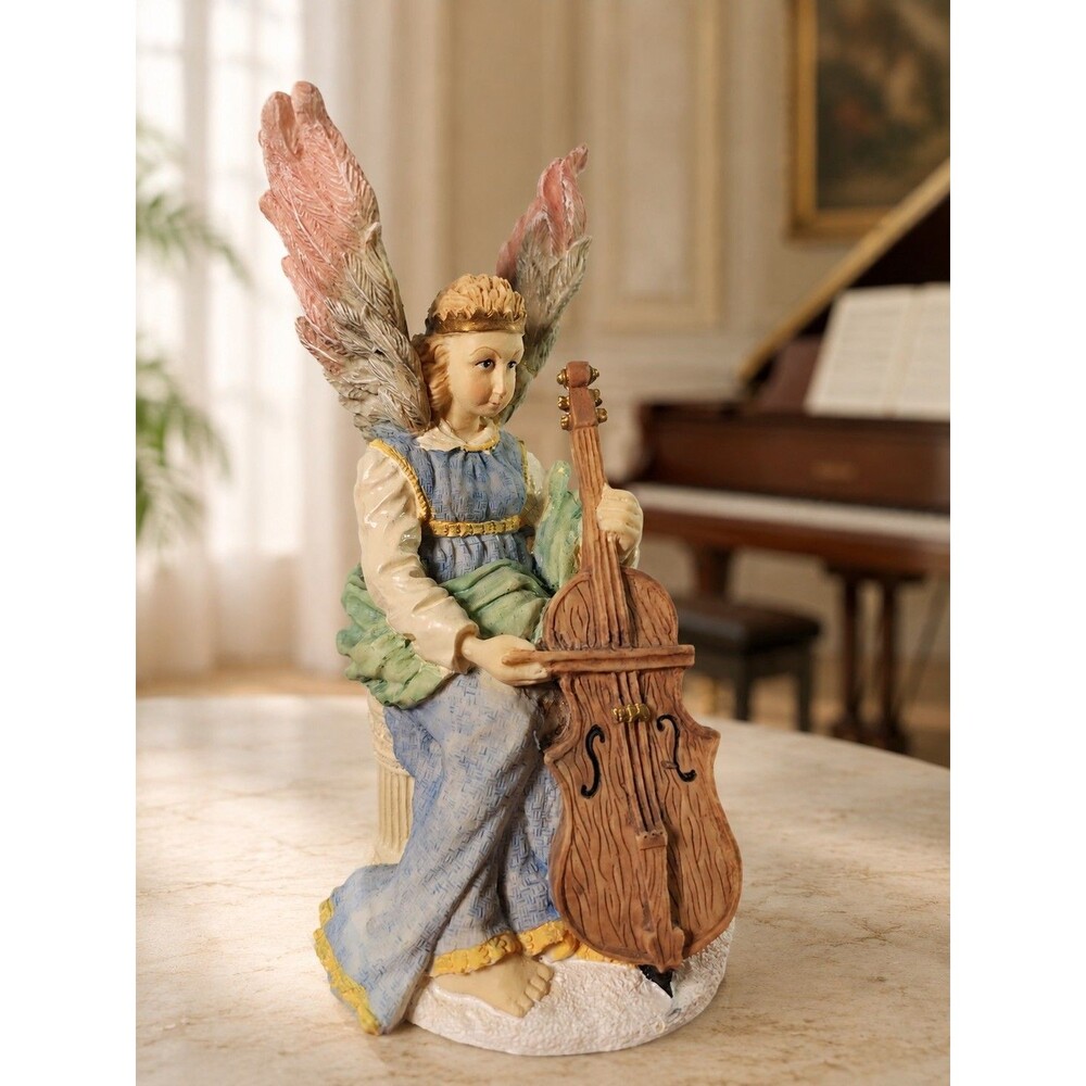 Vintage 1993 A Band of Angels The Cello Figurine BA04 With Original Box 6”
